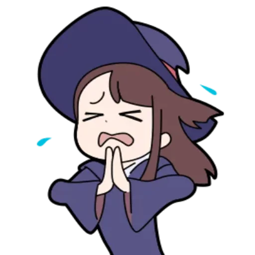 😰 Стикер «Little Witch Academia» для Telegram