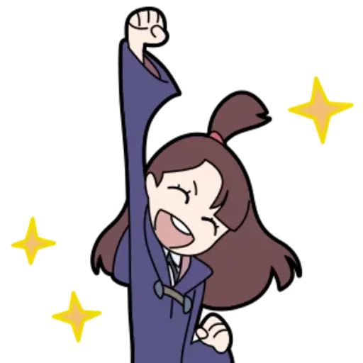 😃 Стикер «Little Witch Academia» для Telegram
