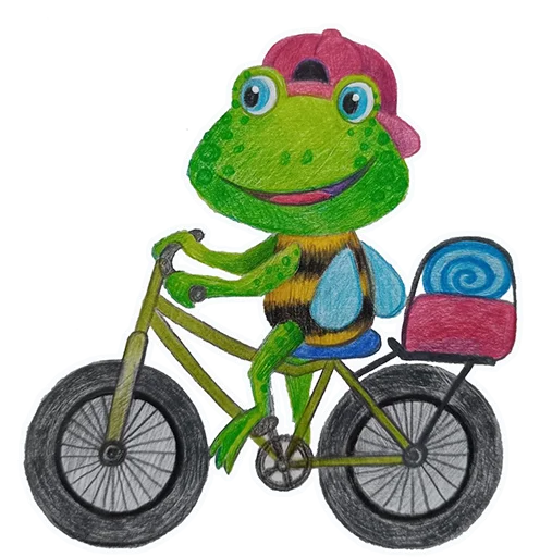 🚵‍♀ Стикер «Лягушмель» для Telegram