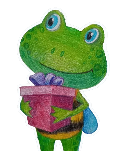 🎁 Стикер «Лягушмель» для Telegram