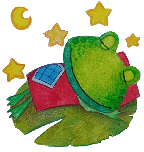 😴 Стикер «Лягушмель» для Telegram