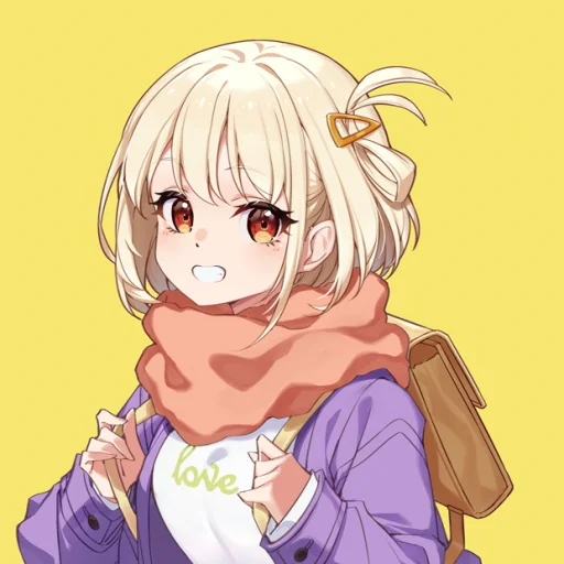 😁 Стикер «Lycoris Recoil Art» для Telegram