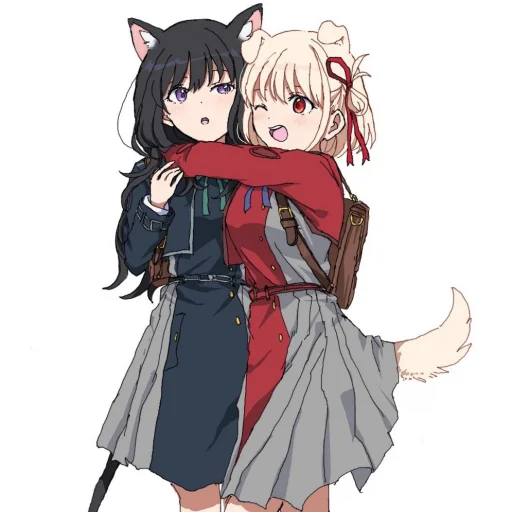 🤗 Стикер «Lycoris Recoil Art» для Telegram