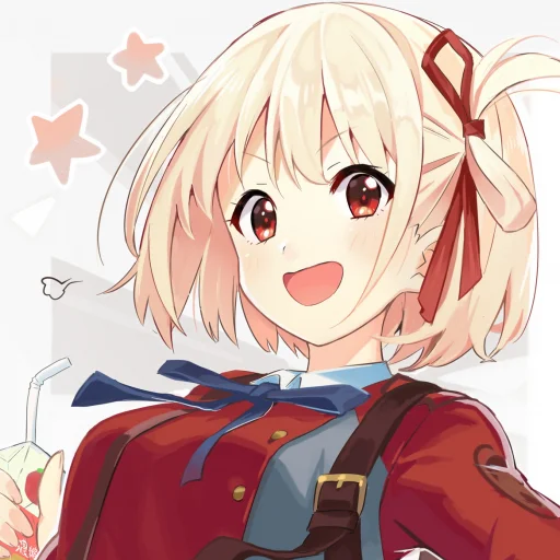 🤩 Стикер «Lycoris Recoil Art» для Telegram