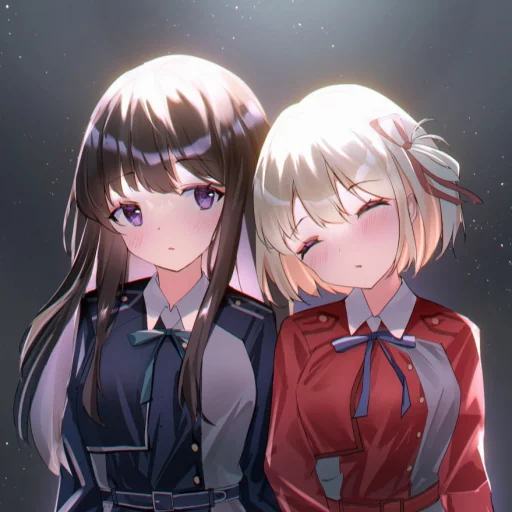 🥱 Стикер «Lycoris Recoil Art» для Telegram