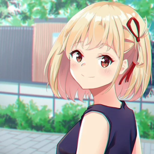 🙂 Стикер «Lycoris Recoil Art» для Telegram
