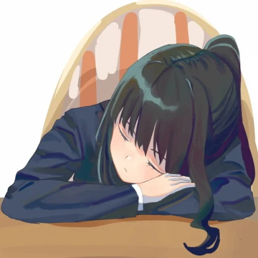 😴 Стикер «Lycoris Recoil Art» для Telegram