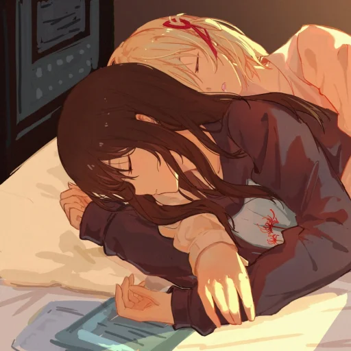 😴 Стикер «Lycoris Recoil Art» для Telegram
