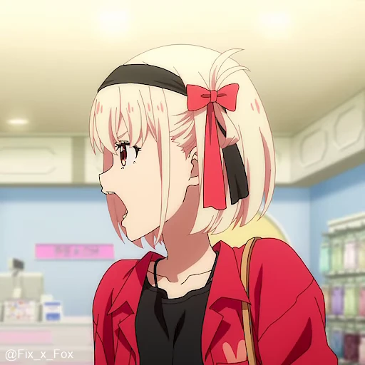 😠 Стикер «Lycoris Recoil Part 1» для Telegram