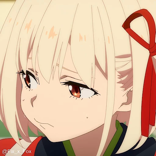 ☹️ Стикер «Lycoris Recoil Part 1» для Telegram