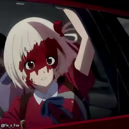 😡 Стикер «Lycoris Recoil Part 1» для Telegram