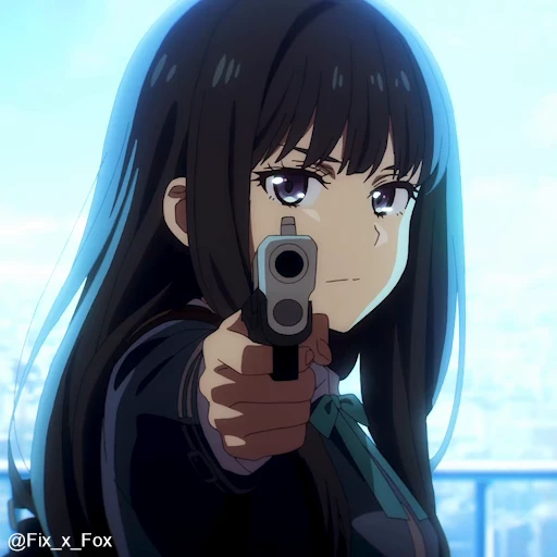 😠 Стикер «Lycoris Recoil Part 2» для Telegram