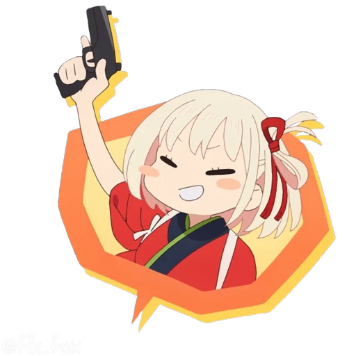 😄 Стикер «Lycoris Recoil Friends Are Thieves of Time» для Telegram