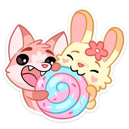 🍬 Стикер «Лин и Ли» для Telegram