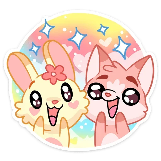 🤩 Стикер «Лин и Ли» для Telegram