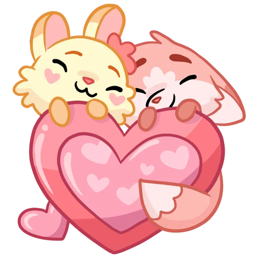 🥰 Стикер «Лин и Ли Без Текста» для Telegram