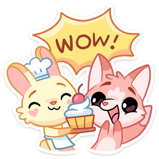 🧁 Стикер «Лин и Ли» для Telegram