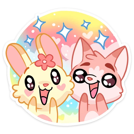 🤩 Стикер «Лин и Ли» для Telegram