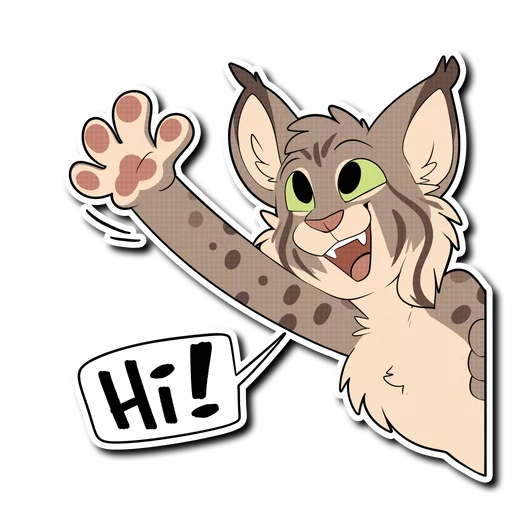 👋 Стикер «Lynx» для Telegram