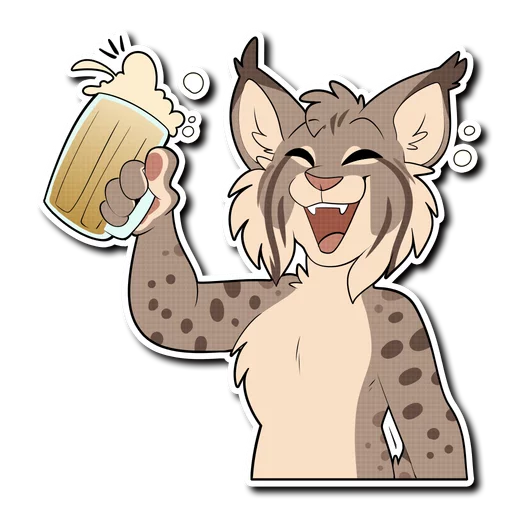 🍻 Стикер «Lynx» для Telegram