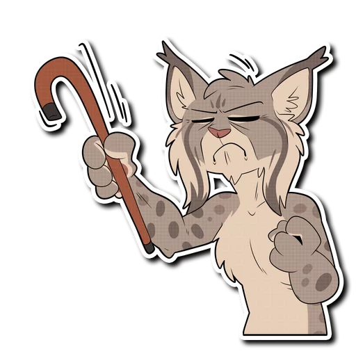 😤 Стикер «Lynx» для Telegram