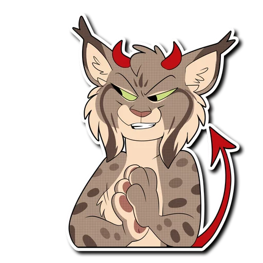 😈 Стикер «Lynx» для Telegram