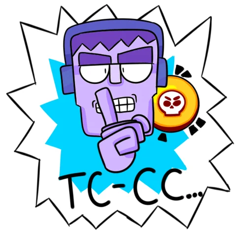 🤫 Стикер «Стикеры Лёни» для Telegram