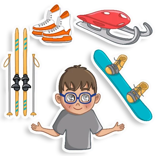 ⛸️ Стикер «Лëва» для Telegram