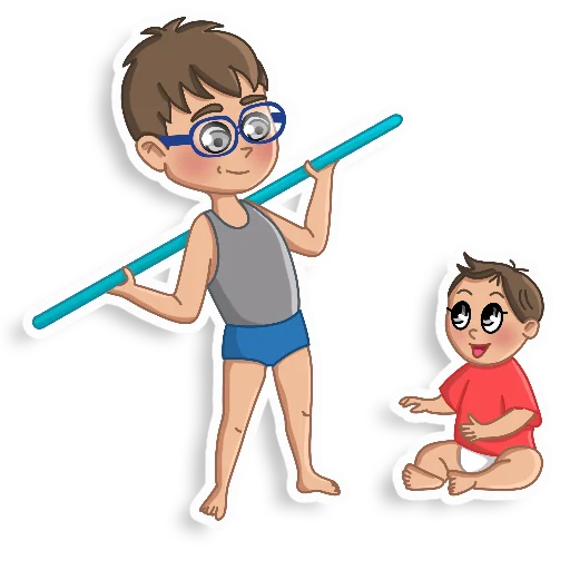 👨‍👩‍👧‍👦 Стикер «Лëва» для Telegram