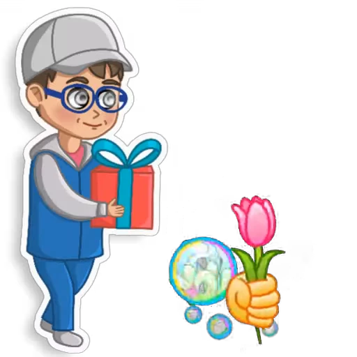 👓 Стикер «Лëва» для Telegram