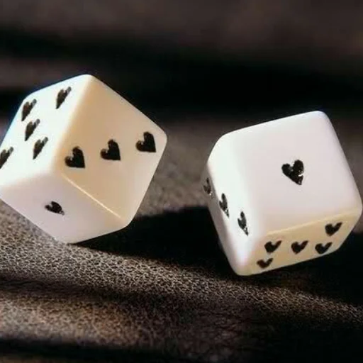 🎲 Стикер «для любителей сердечек ?» для Telegram