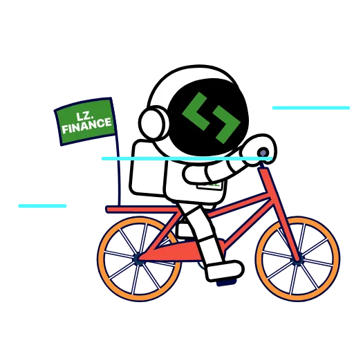 🚲 Стикер «LZ.finance» для Telegram