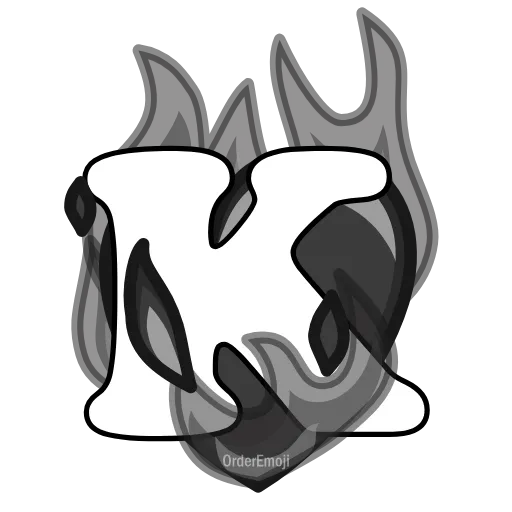 Стикер 51 Letters Heart #letter #font #foradmins