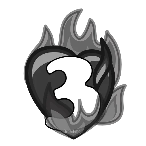 Стикер 32 Letters Heart #letter #font #foradmins