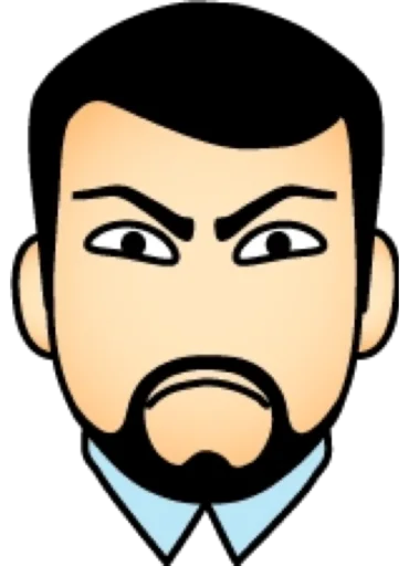 😡 Стикер «Брюнет» для Telegram