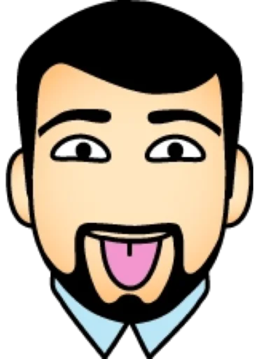 😛 Стикер «Брюнет» для Telegram