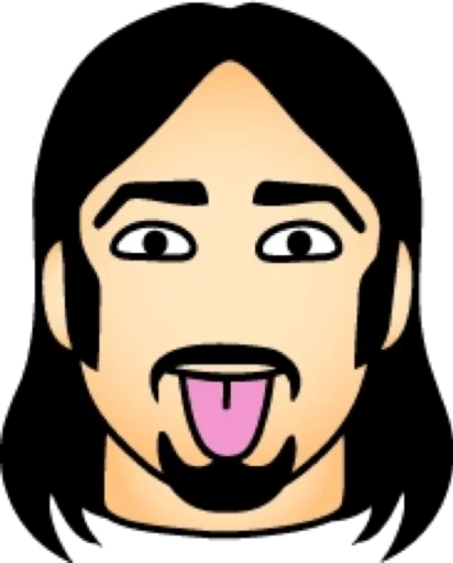 😘 Стикер «Длинноволосый» для Telegram