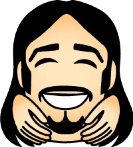 😁 Стикер «Длинноволосый» для Telegram
