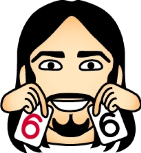 🥰 Стикер «Длинноволосый» для Telegram