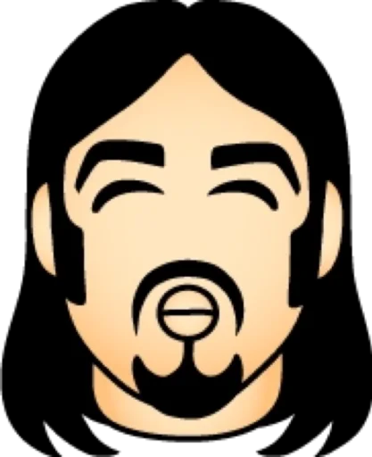😘 Стикер «Длинноволосый» для Telegram