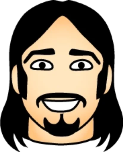 😀 Стикер «Длинноволосый» для Telegram