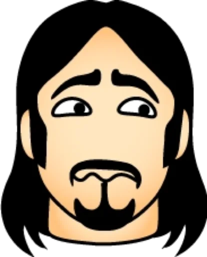 🥺 Стикер «Длинноволосый» для Telegram