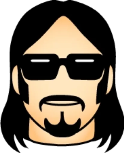😎 Стикер «Длинноволосый» для Telegram