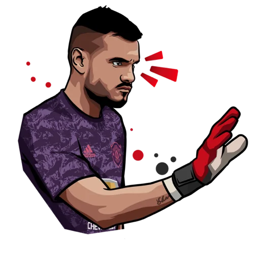 ✋ Стикер «Manchester United» для Telegram