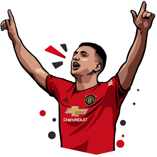 ✌️ Стикер «Manchester United» для Telegram