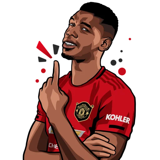 ☝️ Стикер «Manchester United» для Telegram