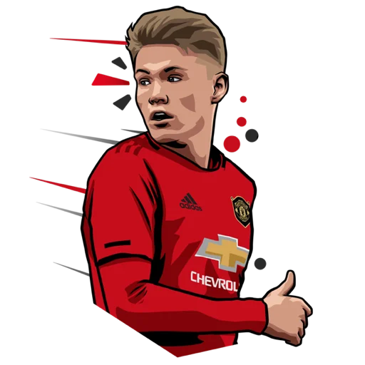 😵 Стикер «Manchester United» для Telegram