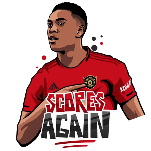 🔴 Стикер «Manchester United» для Telegram