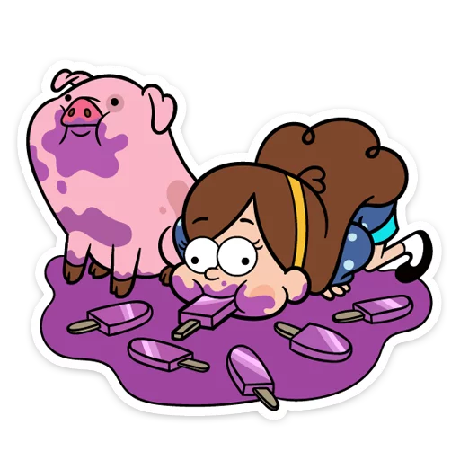 🐷 Стикер «Мэйбл Пайнс» для Telegram