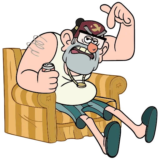 😏 Эмодзи «Дядя Стэн из Гравити Фолз» для Telegram
